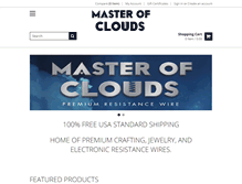 Tablet Screenshot of masterofclouds.com